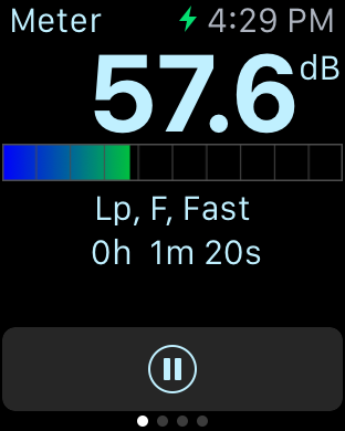 SoundMeter Pro Screen Shot - Apple Watch