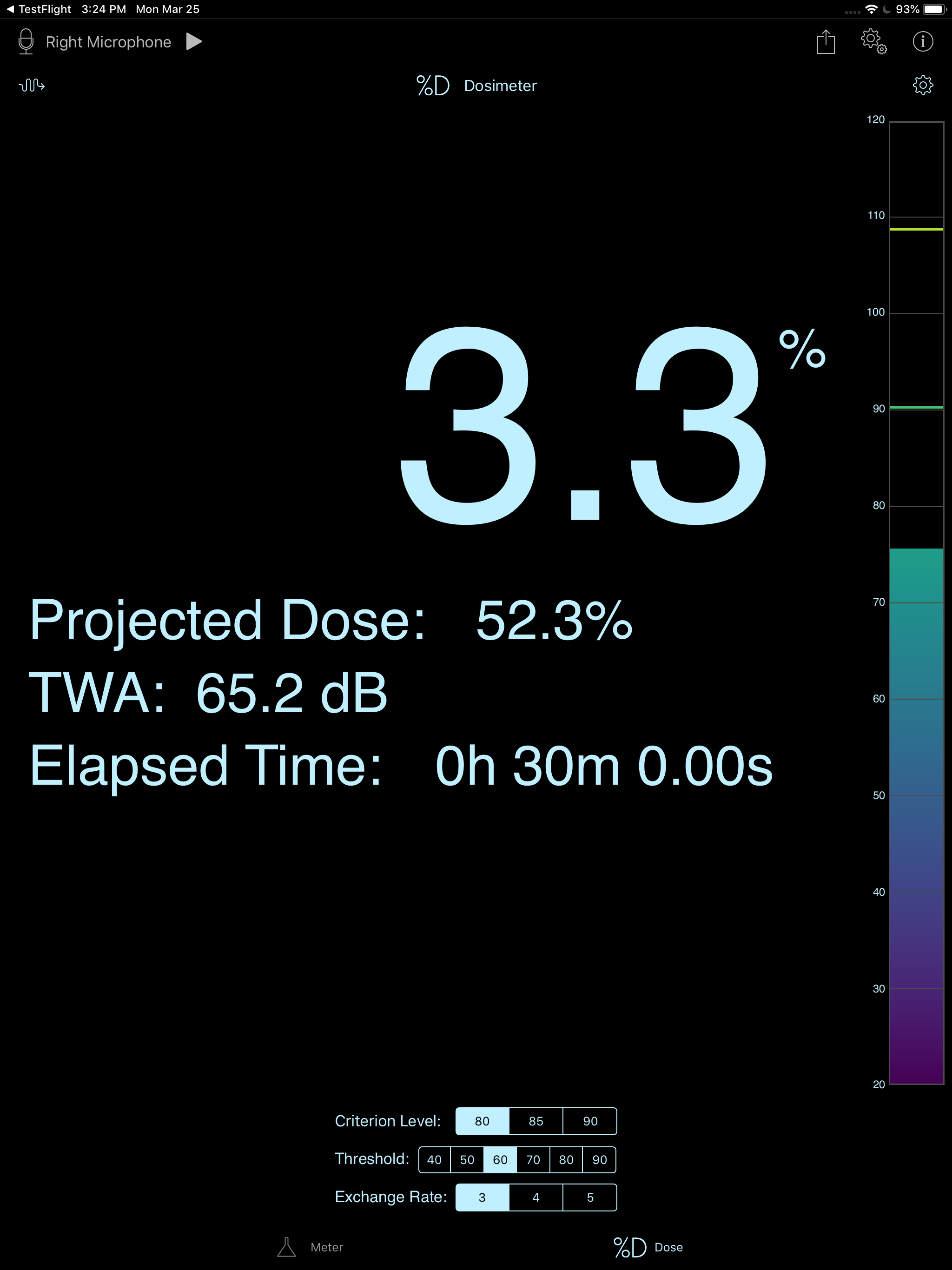 Dosimeter Black Color Scheme