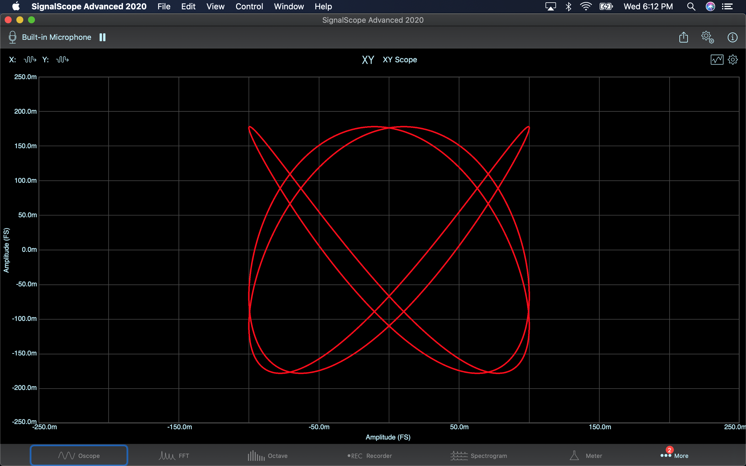 XY Scope Black Color Scheme