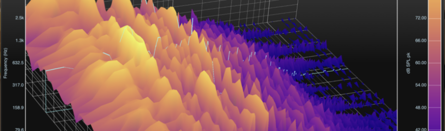 SignalScope Pro 3D Spectrogram Screenshot on Apple Vision Pro
